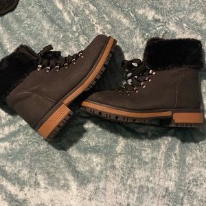Combat Fur Boots